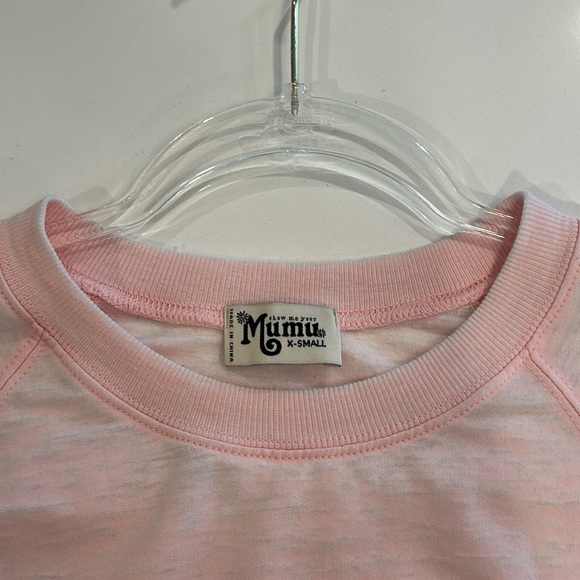 Show Me Your MuMu thin pink Posie Pullover Jungle Leopard, oversized, xs - Picture 3 of 4